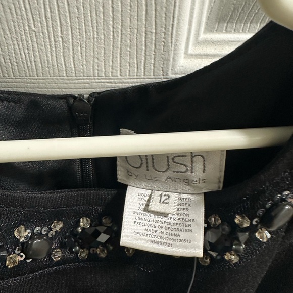 Us Angels Black and White Formal Dress - Picture 2 of 3